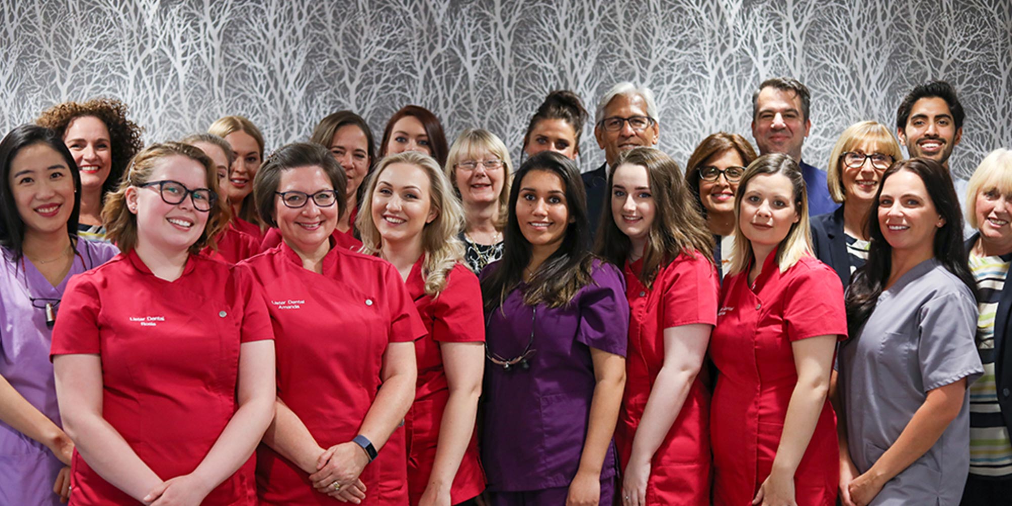 picture of all staff members at lister house dental practice